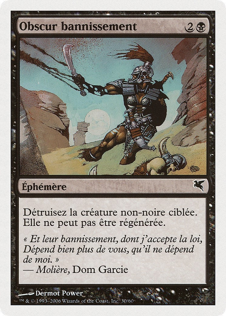 Dark Banishing (French) - "Obscur bannissement" (F30) (Magic Encyclopedia 2005 (Salvat/Hachette))