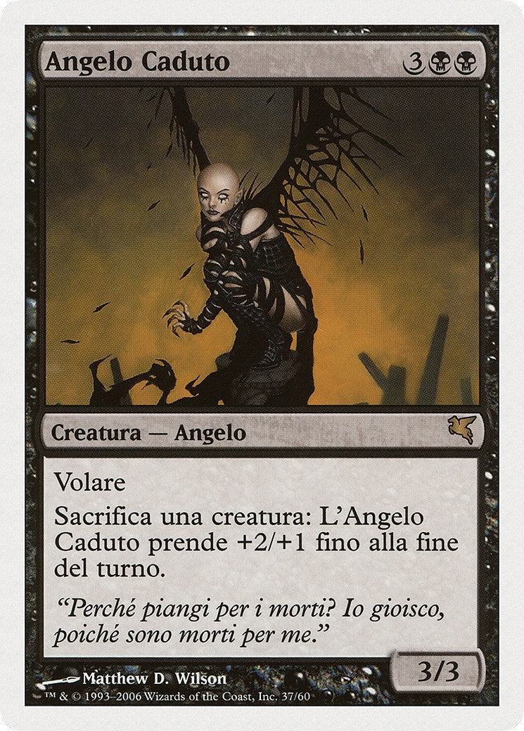 Fallen Angel (Italian) - "Angelo Caduto" (F37) (Magic Encyclopedia 2005 (Salvat/Hachette))