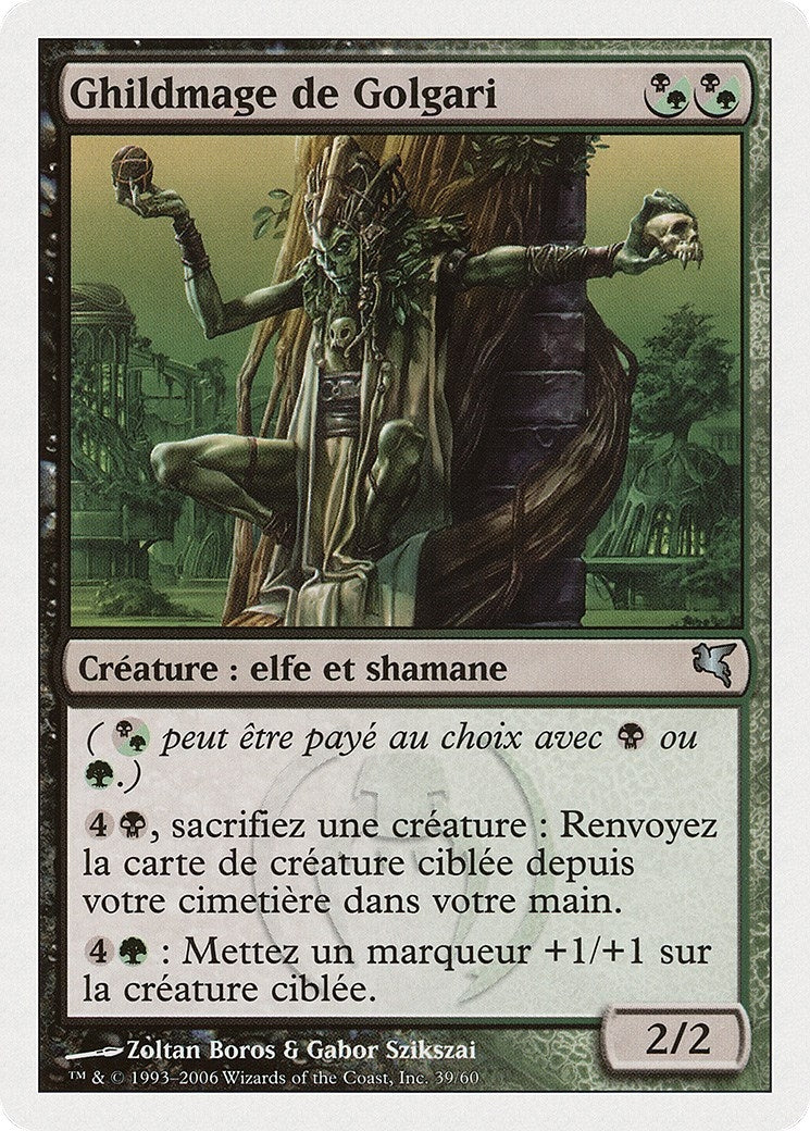 Golgari Guildmage (French) - "Ghildmage de Golgari" (F39) (Magic Encyclopedia 2005 (Salvat/Hachette))