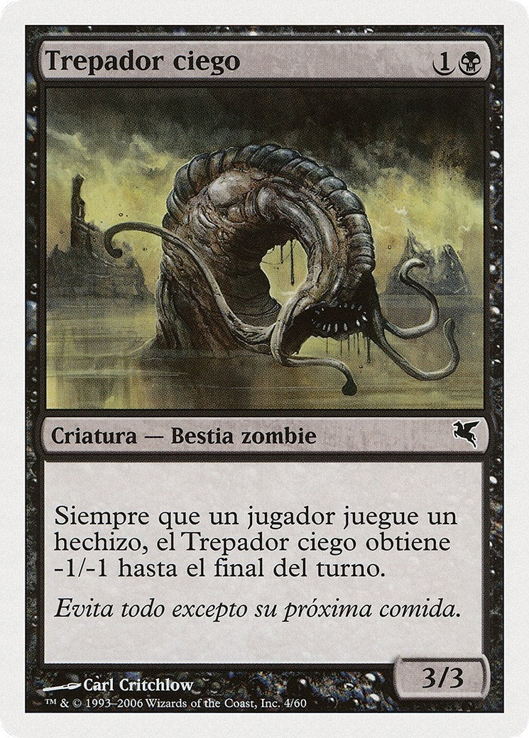 Blind Creeper (Spanish) - "Trepador ciego" (F4) (Magic Encyclopedia 2005 (Salvat/Hachette))