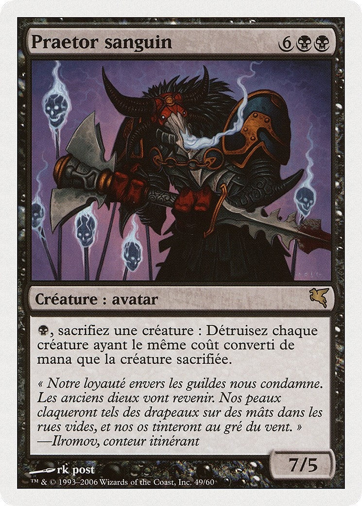 Sanguine Praetor (French) - "Praetor sanguin" (F49) (Magic Encyclopedia 2005 (Salvat/Hachette))