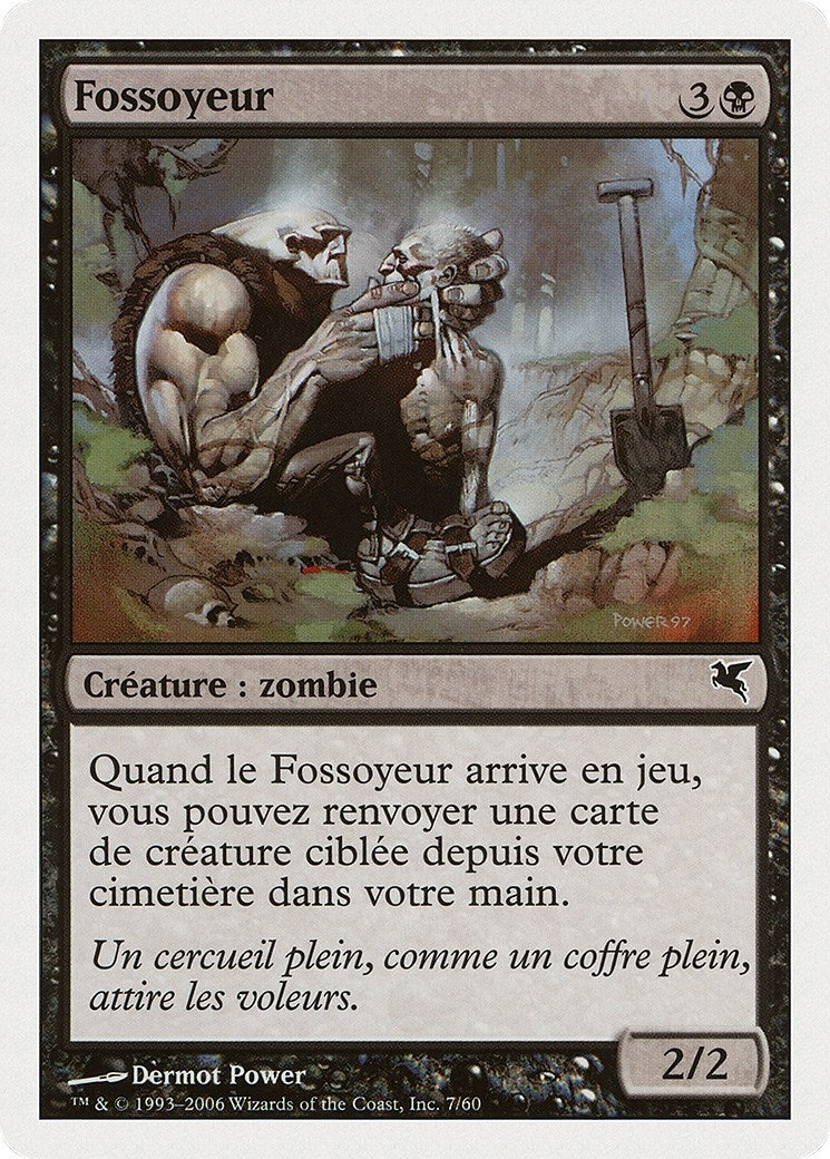 Gravedigger (French) - "Fossoyeur" (F7) (Magic Encyclopedia 2005 (Salvat/Hachette))