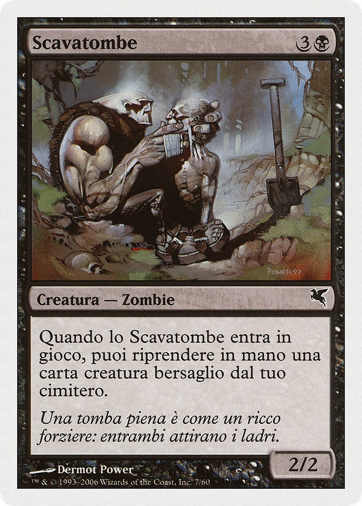 Gravedigger (Italian) - "Scavatombe" (F7) (Magic Encyclopedia 2005 (Salvat/Hachette))