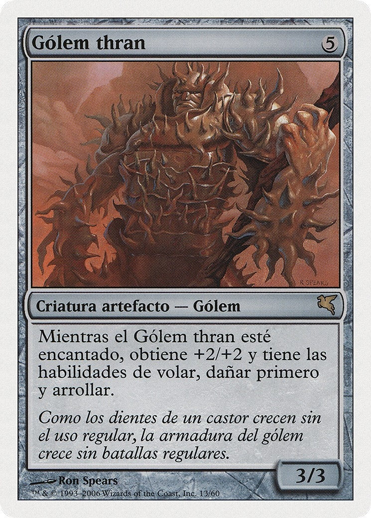Thran Golem (Spanish) - "Gólem thran" (G13) (Magic Encyclopedia 2005 (Salvat/Hachette))