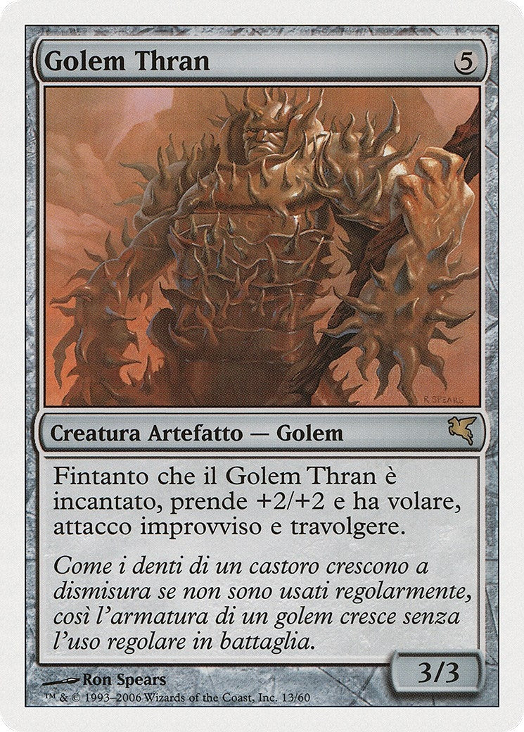 Thran Golem (Italian) - "Golem Thran" (G13) (Magic Encyclopedia 2005 (Salvat/Hachette))