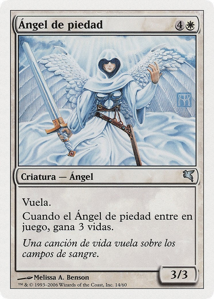 Angel of Mercy (Spanish) - "Ángel de piedad" (G14) (Magic Encyclopedia 2005 (Salvat/Hachette))