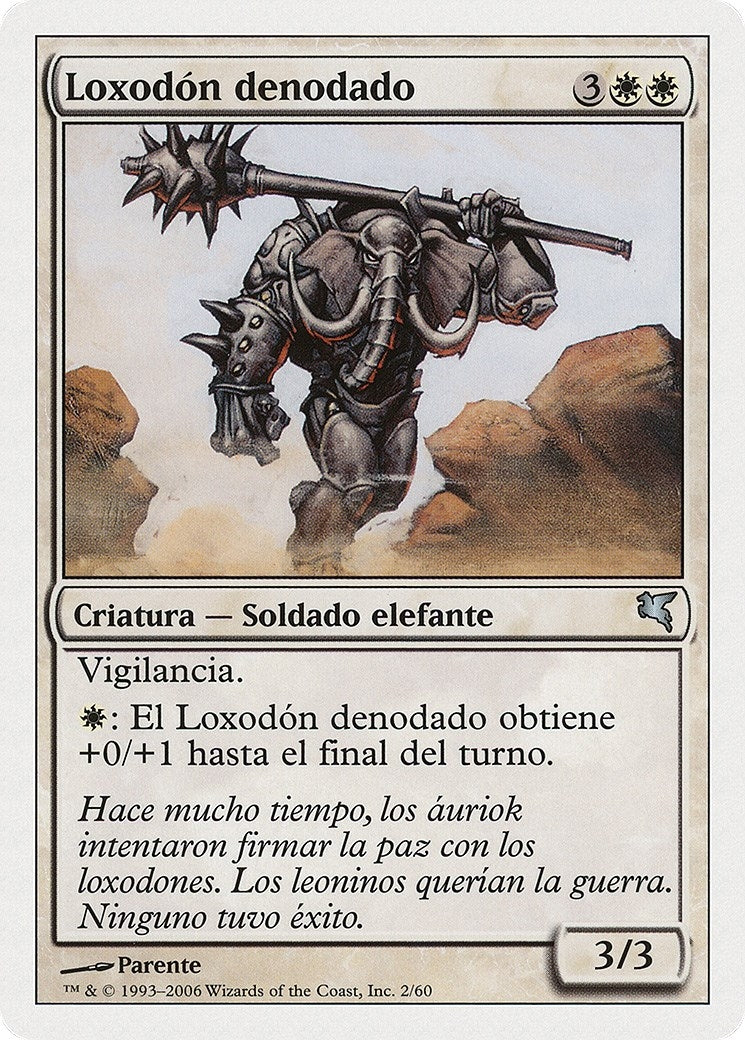Loxodon Stalwart (Spanish) - "Loxodón denodado" (G2) (Magic Encyclopedia 2005 (Salvat/Hachette))