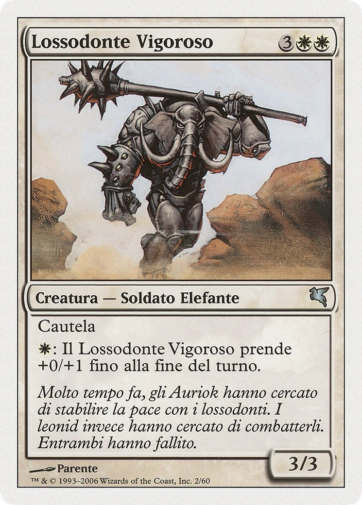 Loxodon Stalwart (Italian) - "Lossodonte Vigoroso" (G2) (Magic Encyclopedia 2005 (Salvat/Hachette))