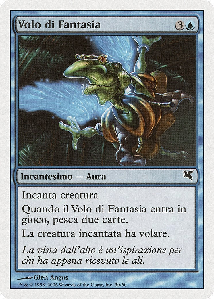 Flight of Fancy (Italian) - "Volo di Fantasia" (G30) (Magic Encyclopedia 2005 (Salvat/Hachette))