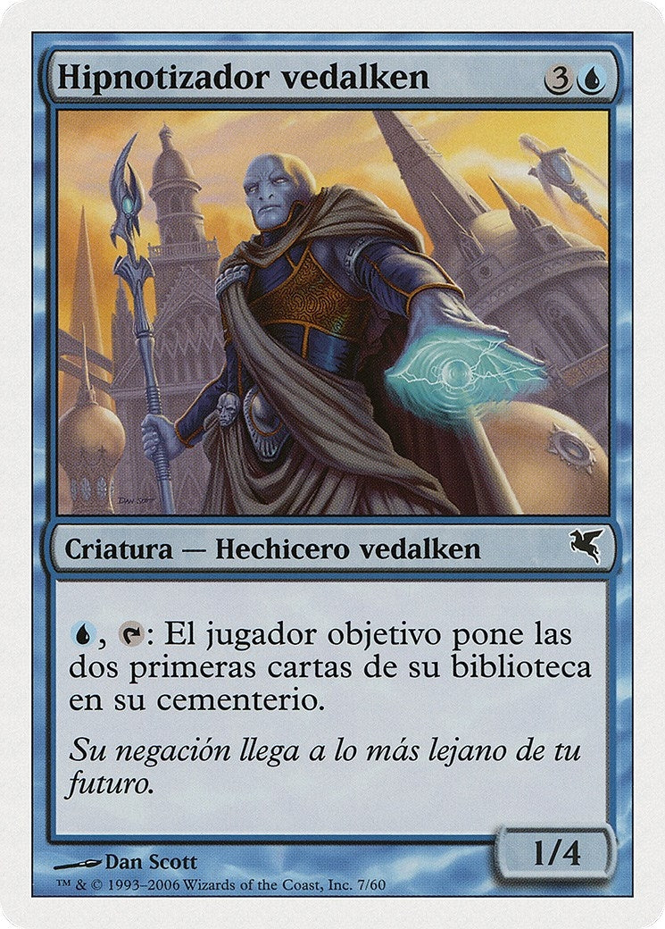 Vedalken Entrancer (Spanish) - "Hipnotizador vedalken" (H7) (Magic Encyclopedia 2005 (Salvat/Hachette))