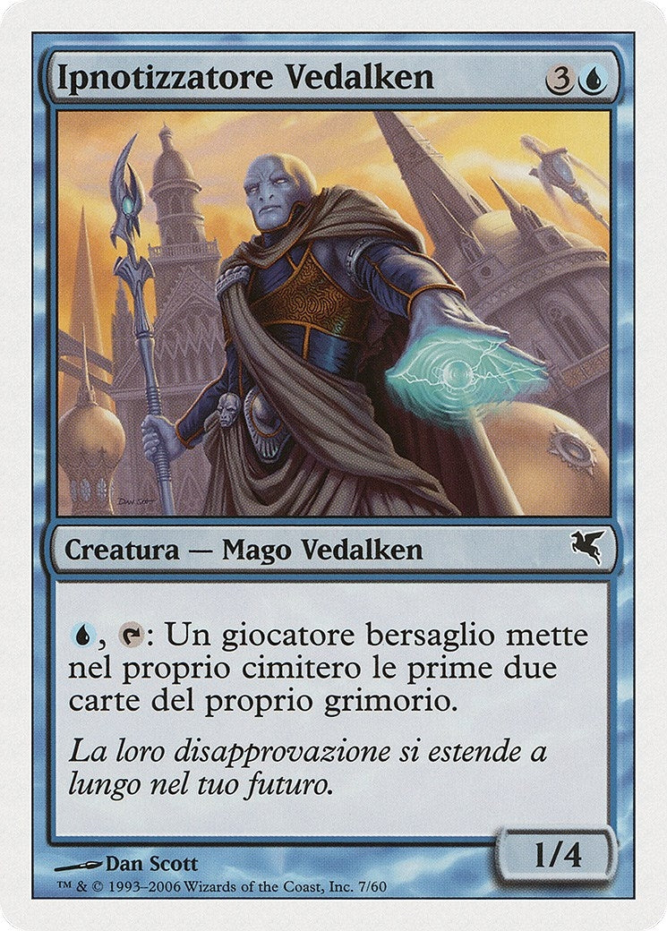 Vedalken Entrancer (Italian) - "Ipnotizzatore Vedalken" (H7) (Magic Encyclopedia 2005 (Salvat/Hachette))