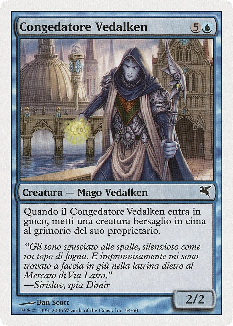Vedalken Dismisser (Italian) - "Congedatore Vedalken" (H54) (Magic Encyclopedia 2005 (Salvat/Hachette))