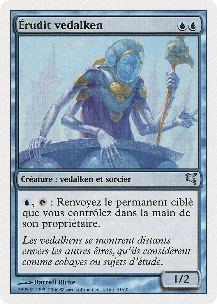 Vedalken Mastermind (French) - "Érudit vedalken" (H51) (Magic Encyclopedia 2005 (Salvat/Hachette))