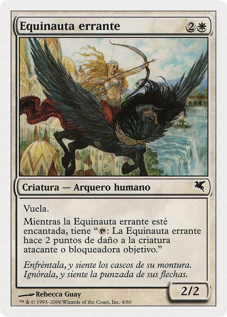 Freewind Equenaut (Spanish) - "Equinauta errante" (G4) (Magic Encyclopedia 2005 (Salvat/Hachette))