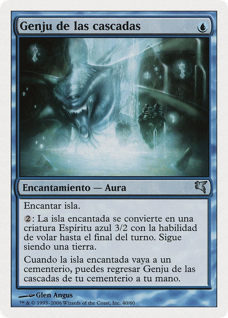 Genju of the Falls (Spanish) - "Genju de las cascadas" (G40) (Magic Encyclopedia 2005 (Salvat/Hachette))