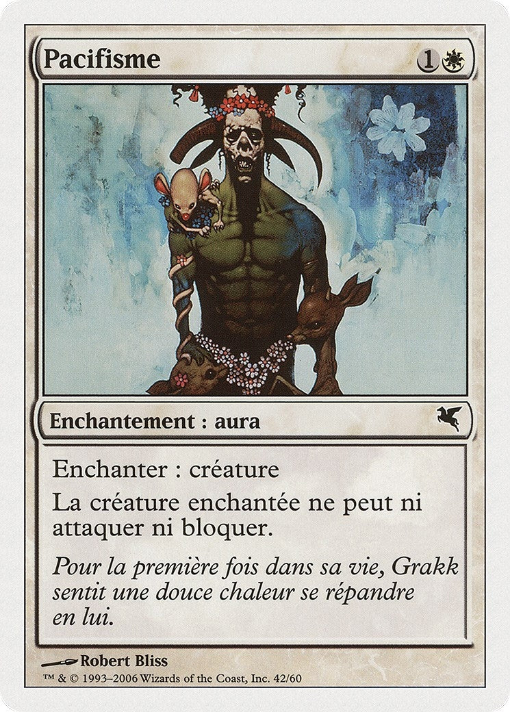 Pacifism (French) - "Pacifisme" (G42) (Magic Encyclopedia 2005 (Salvat/Hachette))