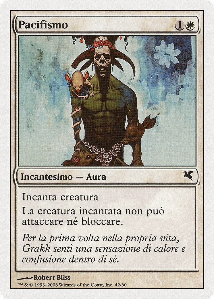 Pacifism (Italian) - "Pacifismo" (G42) (Magic Encyclopedia 2005 (Salvat/Hachette))