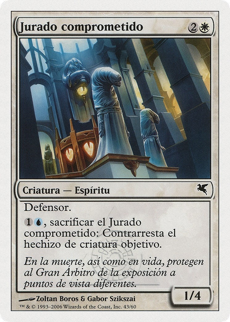 Soulsworn Jury (Spanish) - "Jurado comprometido" (G43) (Magic Encyclopedia 2005 (Salvat/Hachette))