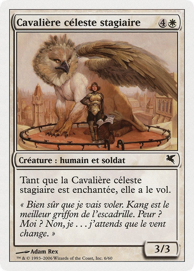 Skyrider Trainee (French) - "Cavalière céleste stagiaire" (G6) (Magic Encyclopedia 2005 (Salvat/Hachette))