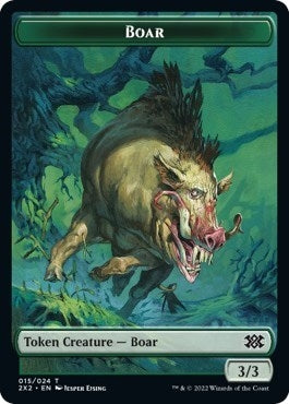 Boar // Vampire Double-Sided Token (15 // 9) (Double Masters 2022)
