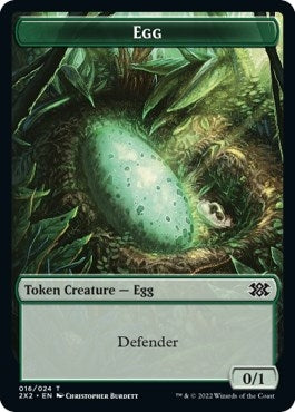 Egg // Angel Double-Sided Token (16 // 3) (Double Masters 2022)