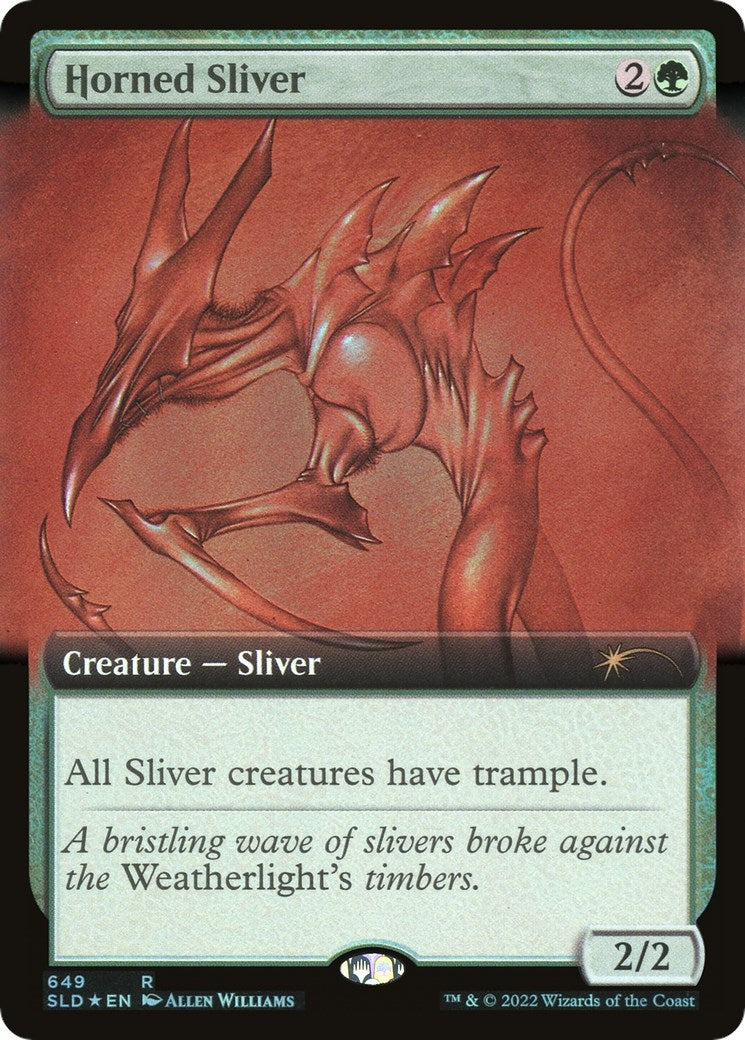 Horned Sliver (Extended Art) (649) (Secret Lair Drop Series)