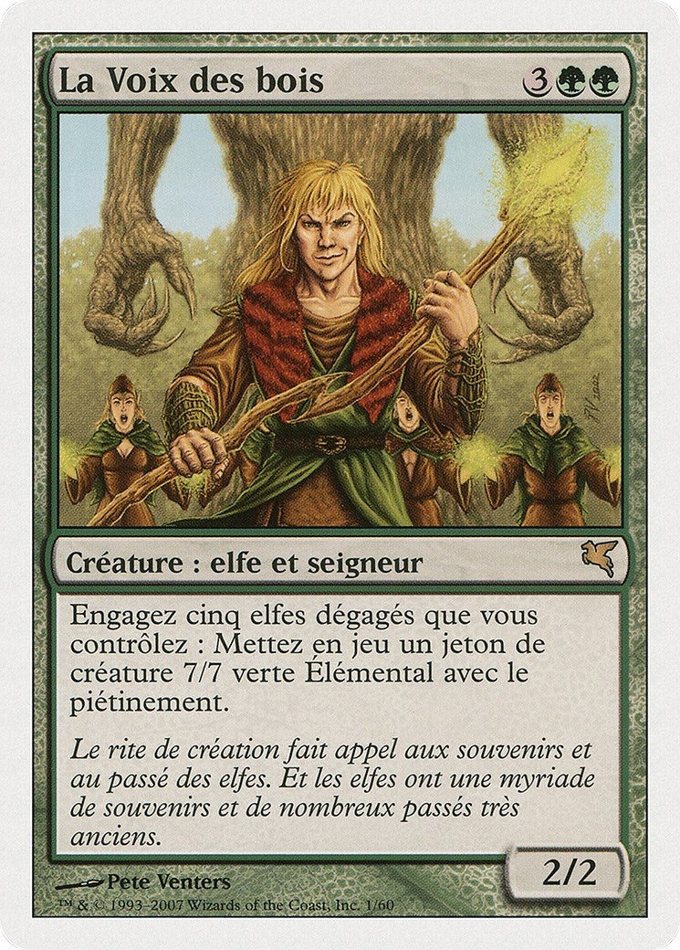 Voice of the Woods (French) - "La Voix des bois" (B1) (Magic Encyclopedia 2005 (Salvat/Hachette))