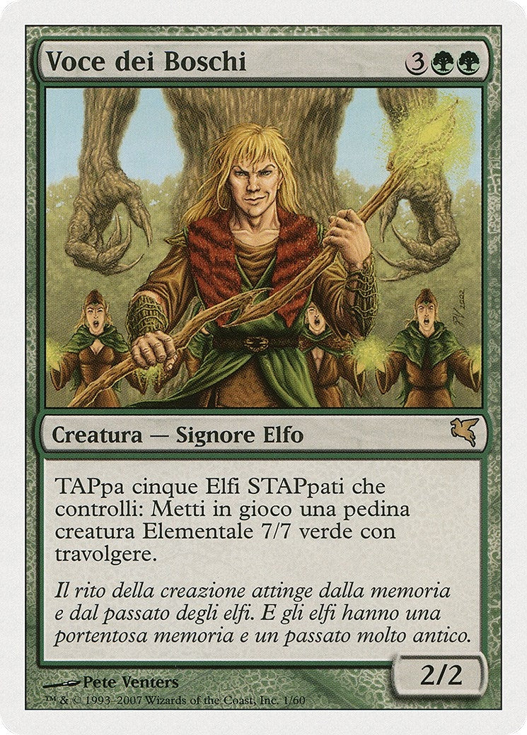 Voice of the Woods (Italian) - "Voce dei Boschi" (B1) (Magic Encyclopedia 2005 (Salvat/Hachette))