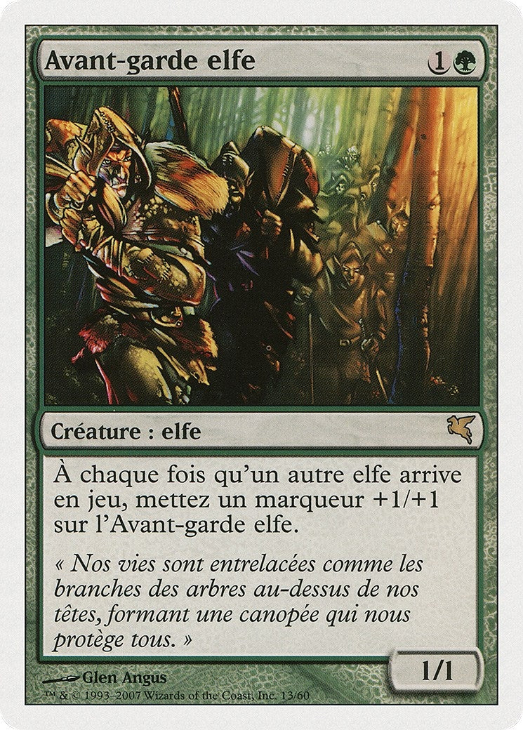 Elvish Vanguard (French) - "Avant-garde elfe" (B13) (Onslaught)