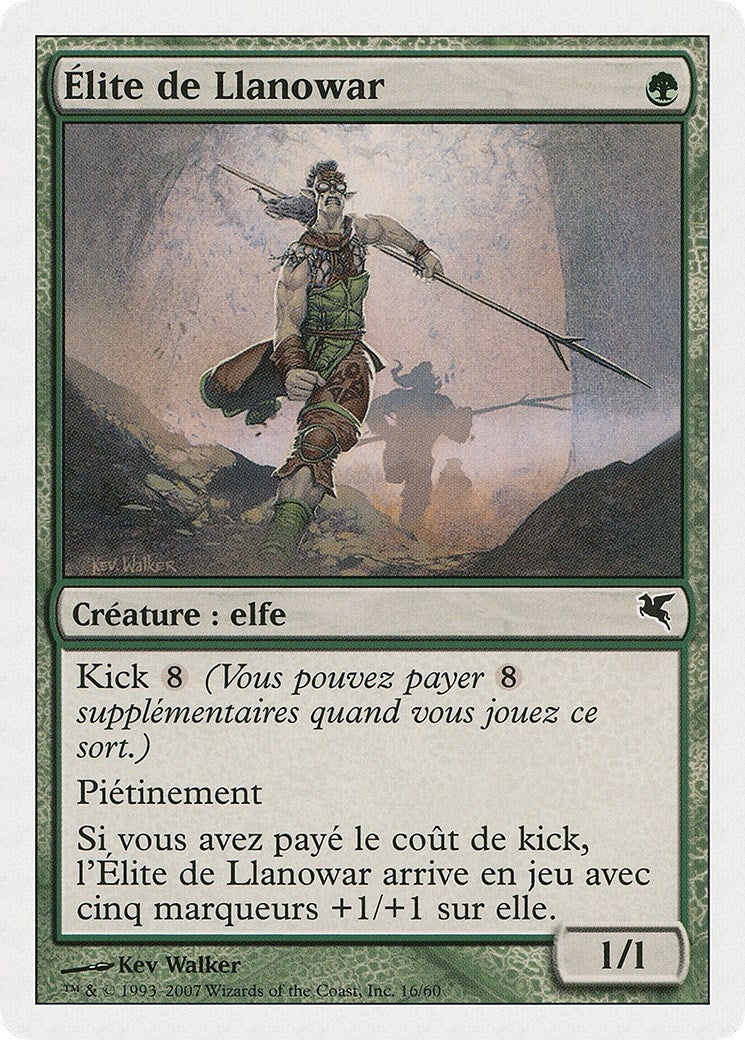 Llanowar Elite (French) - "Élite de Llanowar" (B16) (Magic Encyclopedia 2005 (Salvat/Hachette))