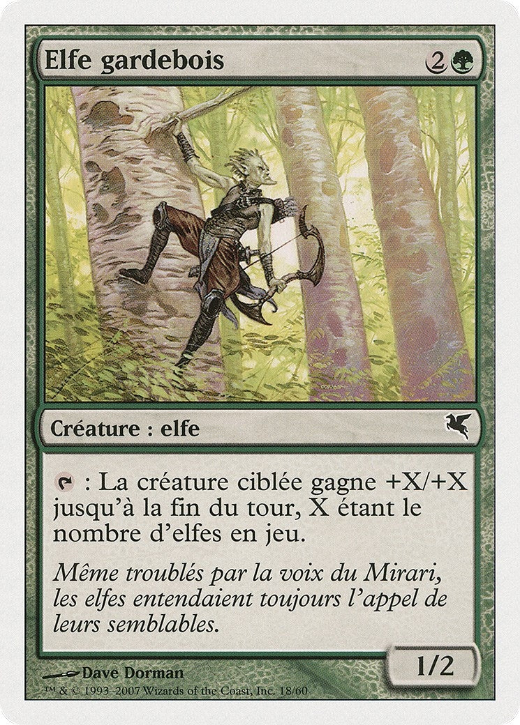 Timberwatch Elf (French) - "Elfe gardebois" (B18) (Magic Encyclopedia 2005 (Salvat/Hachette))