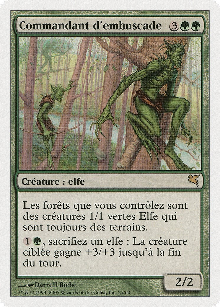 Ambush Commander (French) - "Commandant d'embuscade" (B25) (Magic Encyclopedia 2005 (Salvat/Hachette))