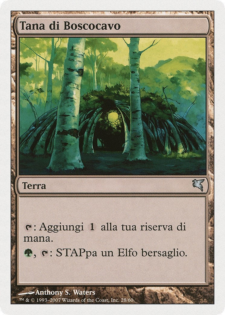 Wirewood Lodge (Italian) - "Tana di Boscocavo" (B28) (Magic Encyclopedia 2005 (Salvat/Hachette))