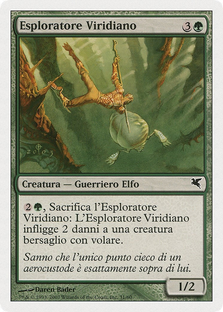 Viridian Scout (Italian) - "Esploratore Viridiano" (B31) (Magic Encyclopedia 2005 (Salvat/Hachette))