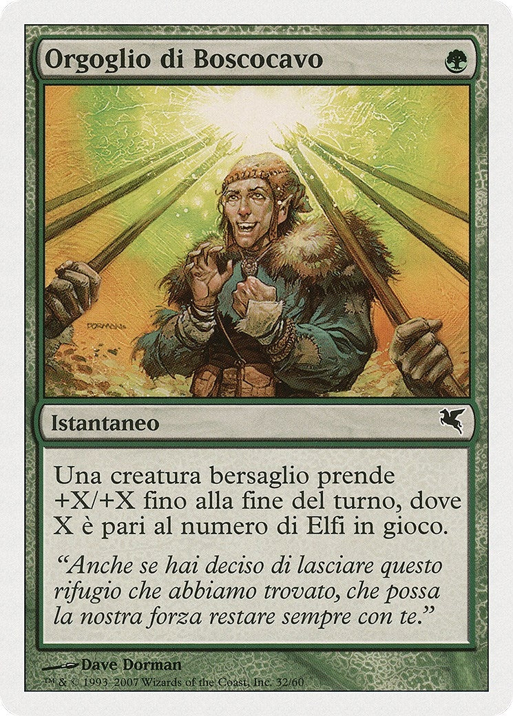 Wirewood Pride (Italian) - "Orgoglio di Boscocavo" (B32) (Magic Encyclopedia 2005 (Salvat/Hachette))