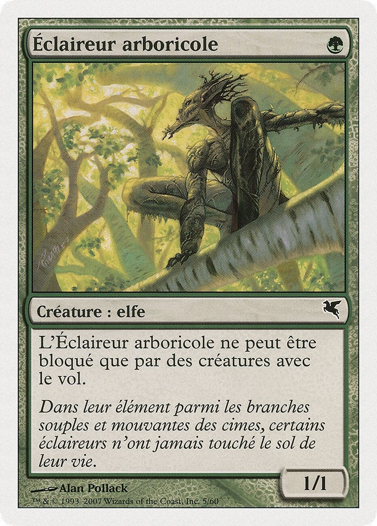 Treetop Scout (French) - "Éclaireur arboricole" (B5) (Magic Encyclopedia 2005 (Salvat/Hachette))