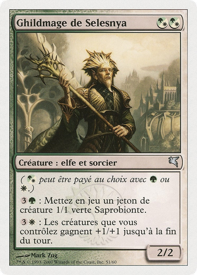 Selesnya Guildmage (French) - "Ghildmage de Selesnya" (B51) (Magic Encyclopedia 2005 (Salvat/Hachette))