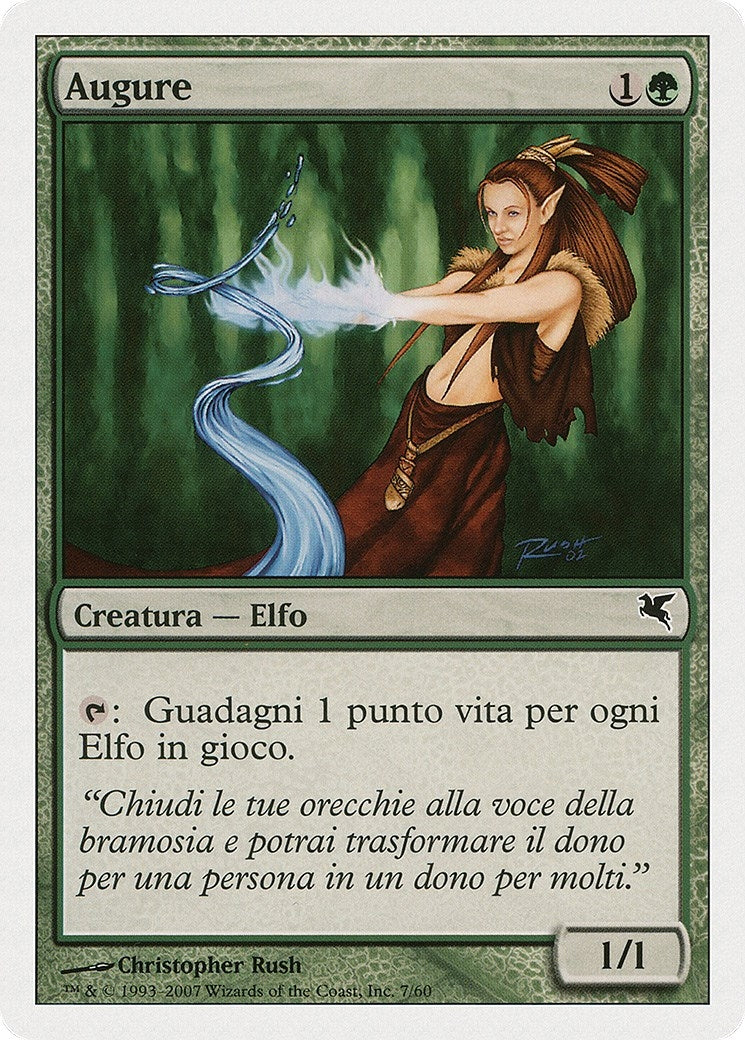 Wellwisher (Italian) - "Augure" (B7) (Magic Encyclopedia 2005 (Salvat/Hachette))