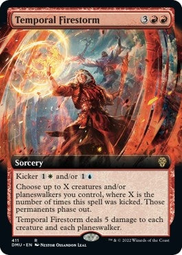 Temporal Firestorm (Extended Art) (411) (Dominaria United)
