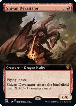 Shivan Devastator (Extended Art) (410) (Dominaria United)