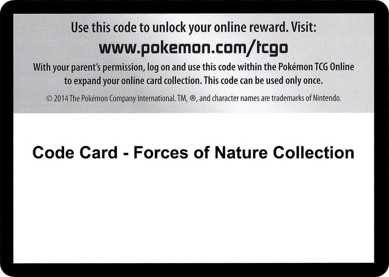 Image for Code Card - Forces of Nature Collection (Next Destinies) - Pokemon