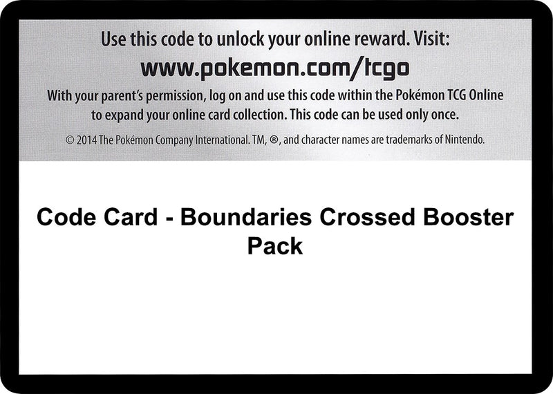Image for Code Card - Boundaries Crossed Booster Pack (Boundaries Crossed) - Pokemon