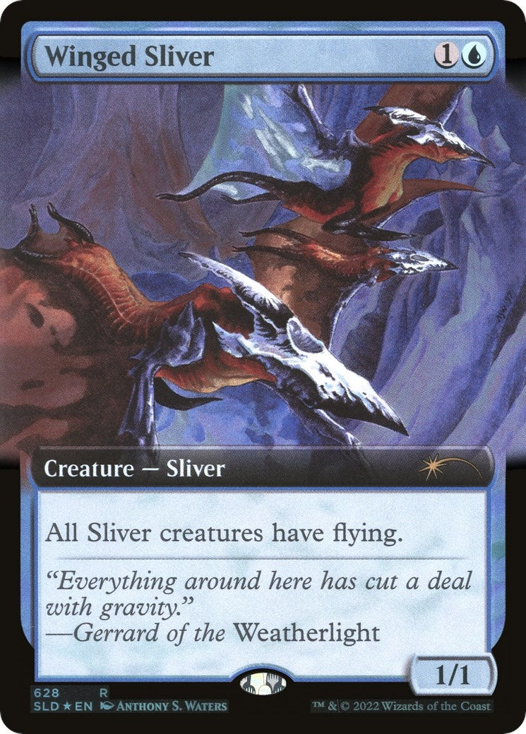Image for Winged Sliver (Extended Art) (628) - Magic: The Gathering