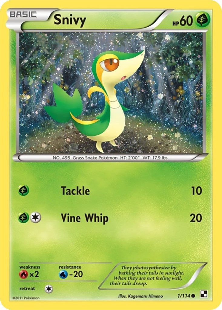 Image for Snivy - 1/114 (Cosmos Holo) (001/114) (Miscellaneous Cards & Products) - Pokemon