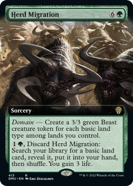 Herd Migration (Extended Art) (413) (Dominaria United)