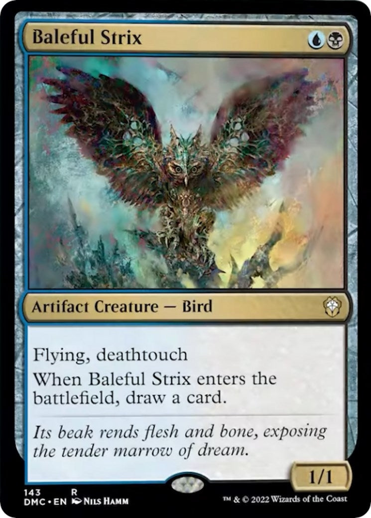 Baleful Strix (143) (Commander: Dominaria United)