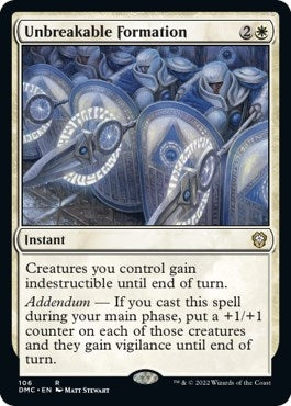 Unbreakable Formation (106) (Commander: Dominaria United)