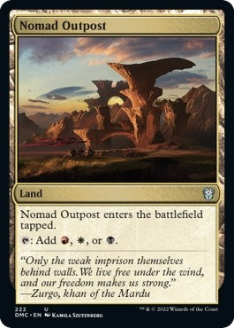 Nomad Outpost (222) (Commander: Dominaria United)