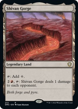 Shivan Gorge (232) (Commander: Dominaria United)