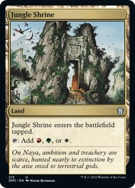 Jungle Shrine (215) (Commander: Dominaria United)